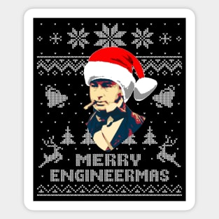 Isambard Kingdom Brunel Funny Engineering Christmas Sticker